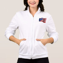 Puerto Rican-American Waving Flag T Shirt