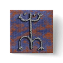 Puerto Rican coqui petroglyph button by odd_eyed Puerto Rican coqui petroglyph button