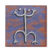 Puerto Rican coqui petroglyph magnet by odd_eyed Puerto Rican coqui petroglyph magnet