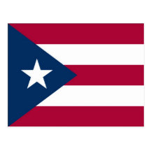 Puerto Rican Flag Post card