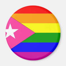 Puerto Rican Gay Pride Flag Refrigerator Magnets