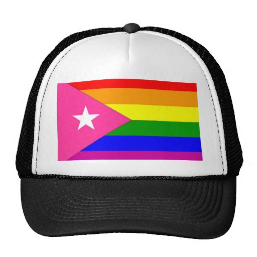 Puerto Rican Gay Pride Flag Trucker Hat