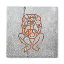 Puerto Rican goddess petroglyph - customized magnets