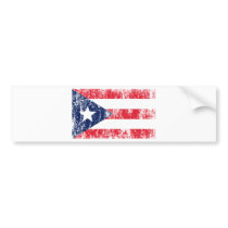 Puerto Rican Pride Flag Bumper Stickers