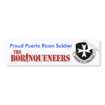 Puerto Rican soldier - Bumper Sticker