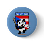 This cute little panda is ready to play for the Puerto Rican team! Panda holds a bat and is about to swing at the ball. Great for fans of the Puerto Rico baseball team or Puerto Rican baseball players.