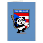 This cute little panda is ready to play for the Puerto Rican team! Panda holds a bat and is about to swing at the ball. Great for fans of the Puerto Rico baseball team or Puerto Rican baseball players.