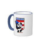 This cute little panda is ready to play for the Puerto Rican team! Panda holds a bat and is about to swing at the ball. Great for fans of the Puerto Rico baseball team or Puerto Rican baseball players.