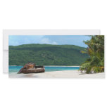 Puerto Rico Beach Tank Personalized Rack Card