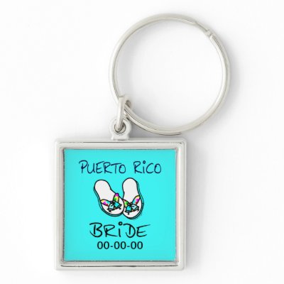 Puerto Rico Bride Keychain