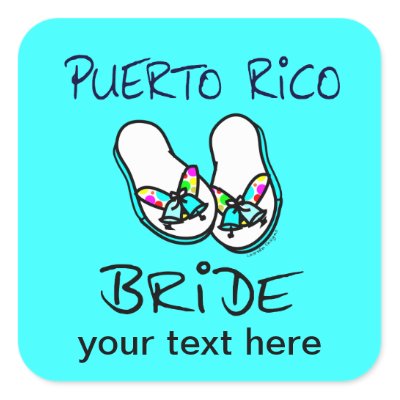 Puerto Rico Bride Stickers