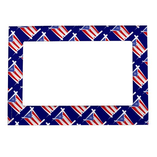 Puerto Rico Brush Flag Photo Frame Zazzle