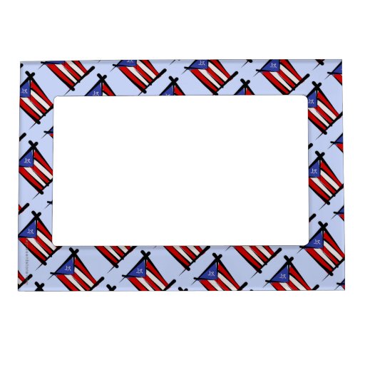 Puerto Rico Brush Flag Picture Frame Zazzle