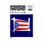 Puerto Rico Brush Flag Stamps