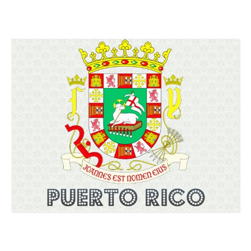 Puerto Rico Coat of Arms Postcard Zazzle