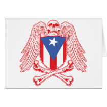 Puerto Rico Crossbones Card