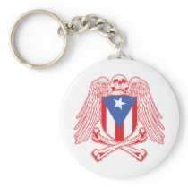 Puerto Rico Crossbones Keychains
