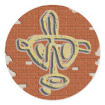 Puerto Rico - face Round Sticker