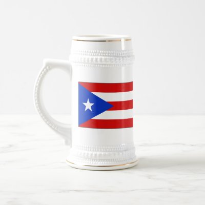 Puerto Rico Flag and Map Mug by FlagAndMap