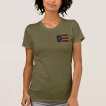 Puerto Rico Flag and Map T-Shirt