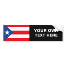 Puerto Rico Flag bumper stickers