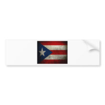 Puerto Rico Flag Bumper Sticker