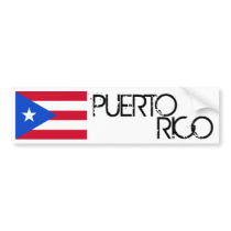 Puerto Rico Flag Bumper Sticker