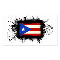 Puerto Rico Flag Business Card Template