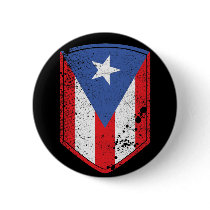 Puerto Rico Flag Pinback Button