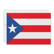 Puerto Rico Flag Personalized Invites