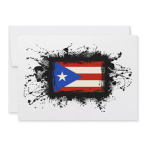 Puerto Rico Flag Personalized Announcement