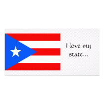 Puerto Rico Flag Picture Card