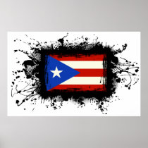 Puerto Rico Flag Poster