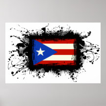 Puerto Rico Flag Poster
