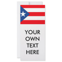 Puerto Rico Flag Full Color Rack Card