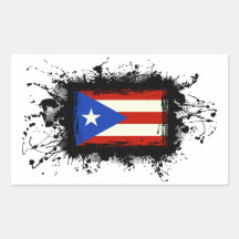 Puerto Rico Flag Rectangle Sticker