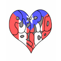 Puerto Rico Graffiti Heart t-shirts by CyberGenie Puerto Rico Graffiti Heart t-shirts