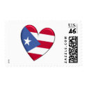 Puerto Rico Heart Flag postage