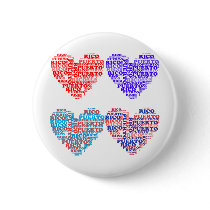 Puerto Rico Hearts Products buttons by FlagBaby Puerto Rico Hearts Products buttons