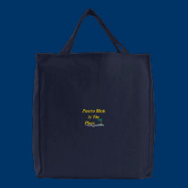 Puerto Rico Is The Place embroidered bags