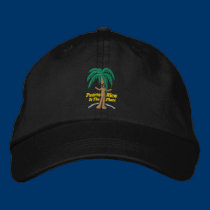 Puerto Rico Is The Place Embroidered Hat embroidered hats