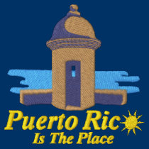 Puerto Rico Is The Place Embroidered Shirt embroidered shirts