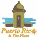 Puerto Rico Is The Place Embroidered Shirt
