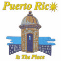 Puerto Rico Is The Place Embroidered Shirt embroideredshirt