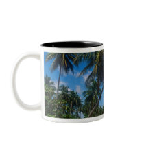 Puerto Rico, Isla Verde, palm trees. Coffee Mugs