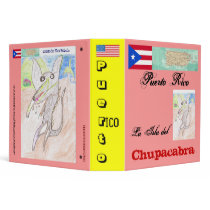 Puerto Rico: La Isla del Chupacabra/ZombieCabra 3 Ring Binders