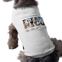 Puerto Rico La Isla Del Encanto Collage / Montage Pet Shirt