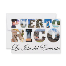 Puerto Rico La Isla Del Encanto Collage / Montage Custom Announcement
