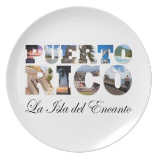 Puerto Rico La Isla Del Encanto Dinner Plate