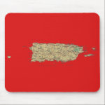Puerto Rico Map Mousepad